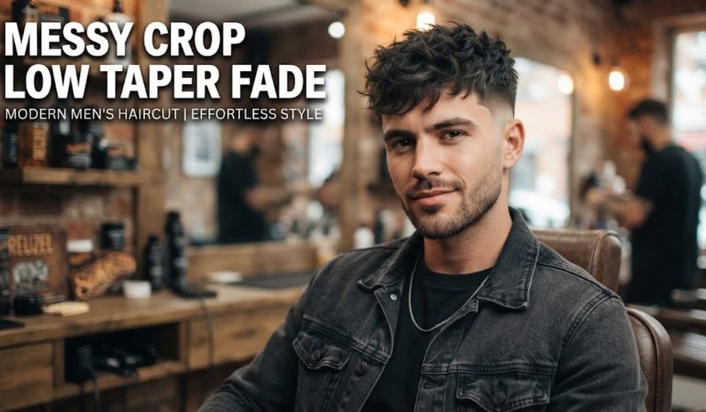 Messy Crop Low Taper Fade