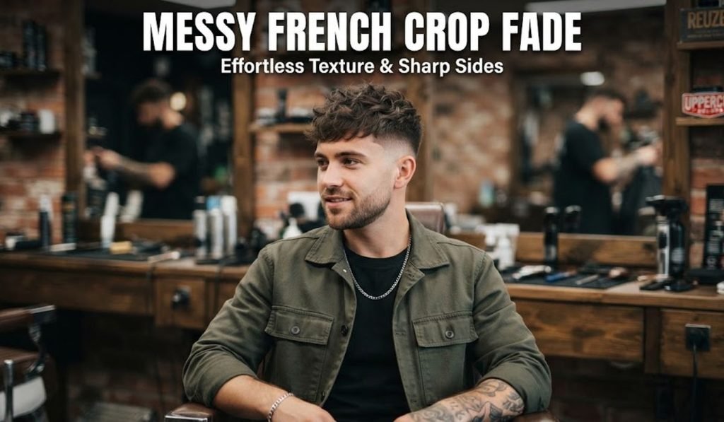 Messy French Crop Fade