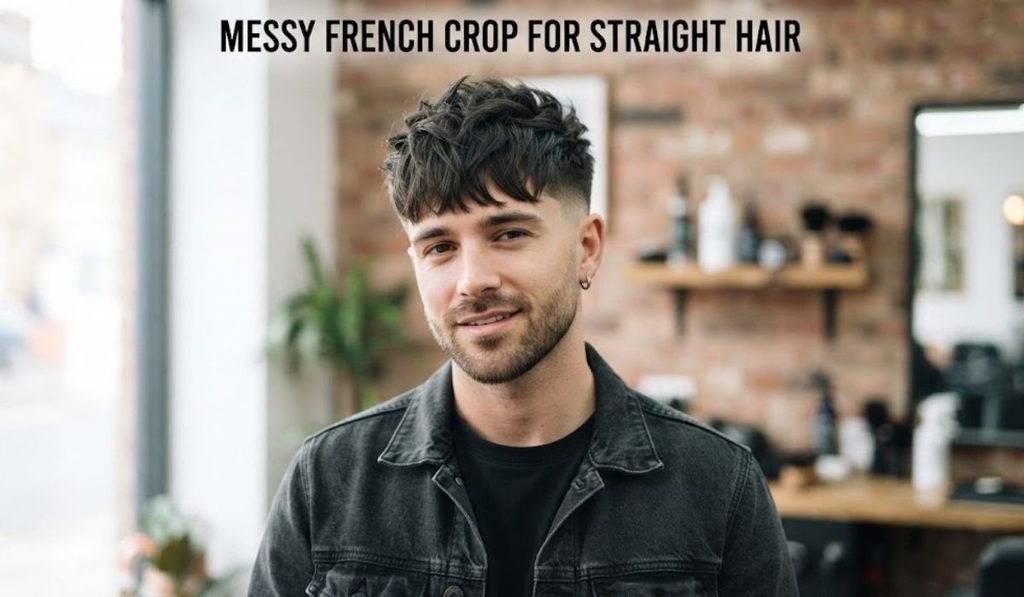 Messy French Crop for Straight Hair