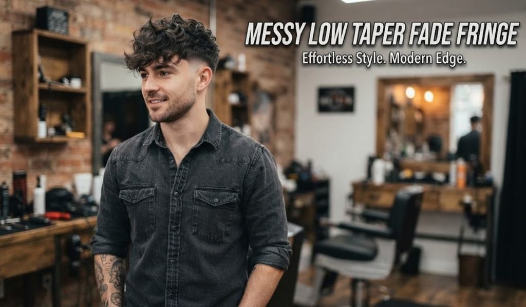 Messy Low Taper Fade Fringe