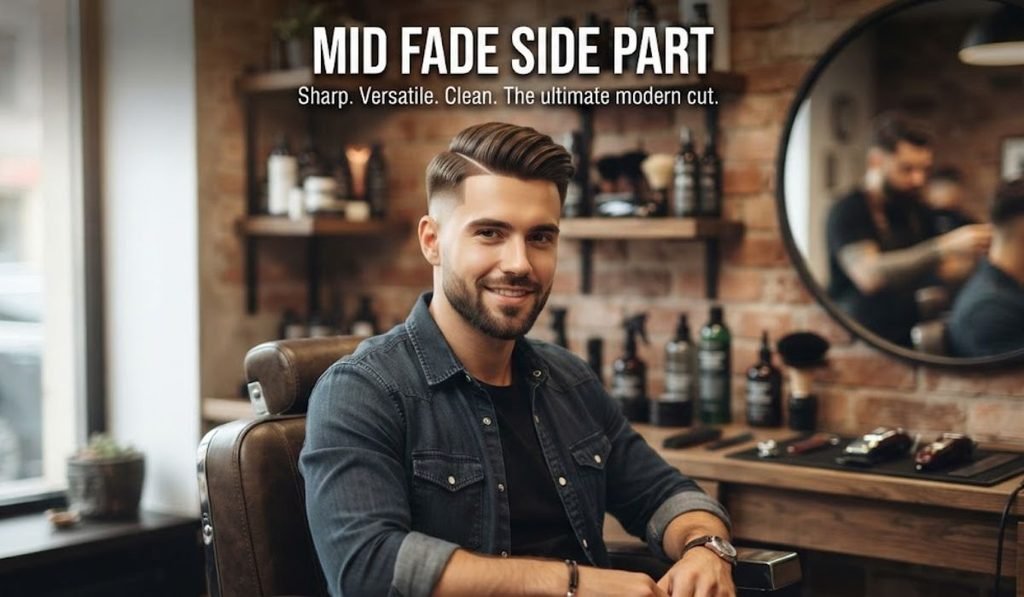 Mid Fade Side Part