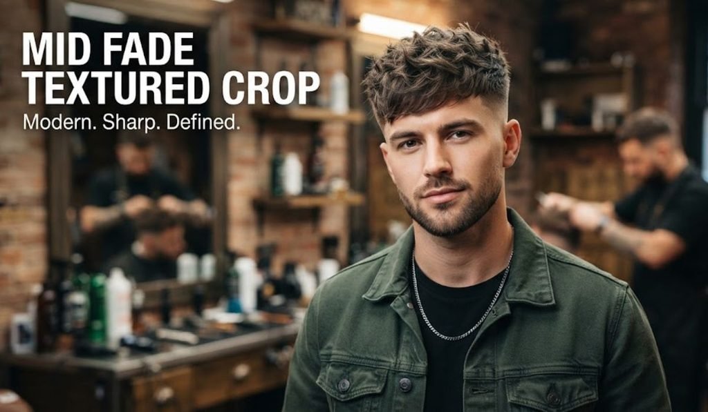 Mid Fade Textured Crop