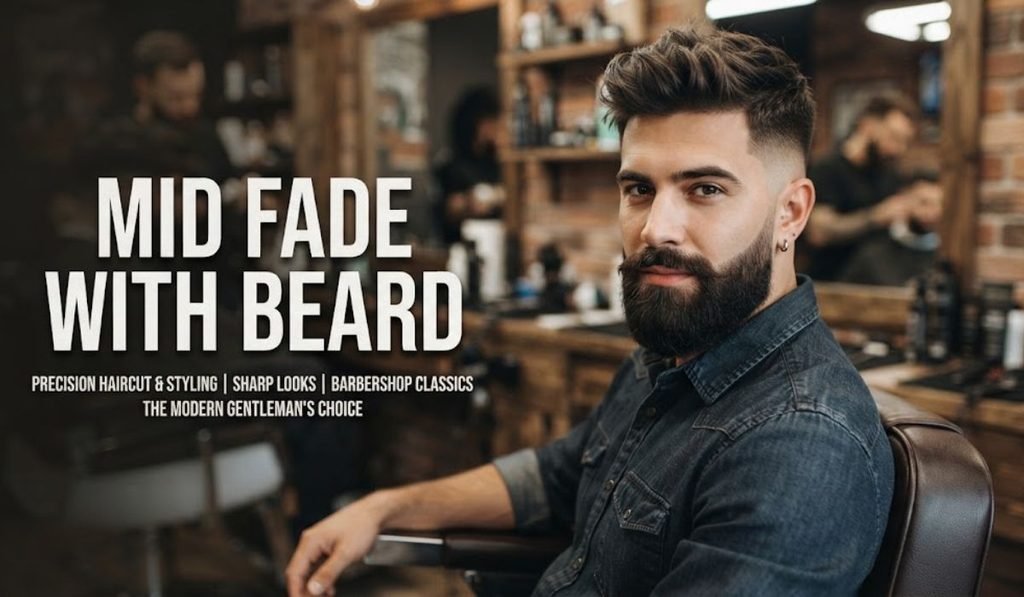 Mid Fade with Beard