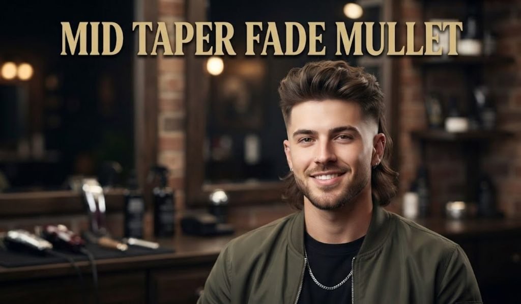 Mid Taper Fade Mullet