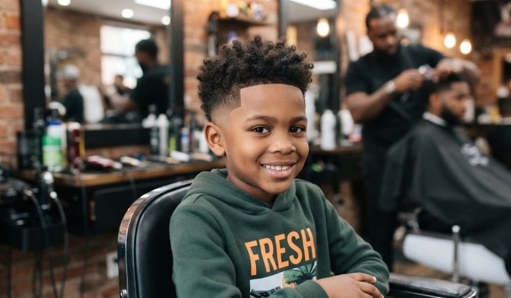 Mid Taper Fade for Black Boys