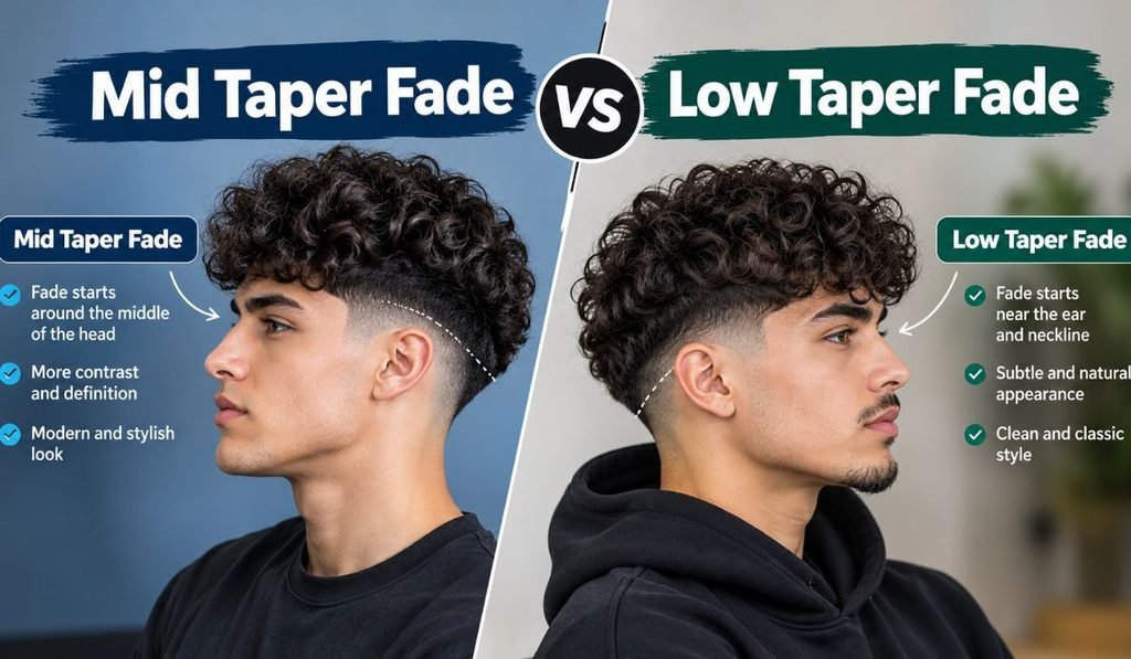 Mid Taper Fade vs Low Taper Fade