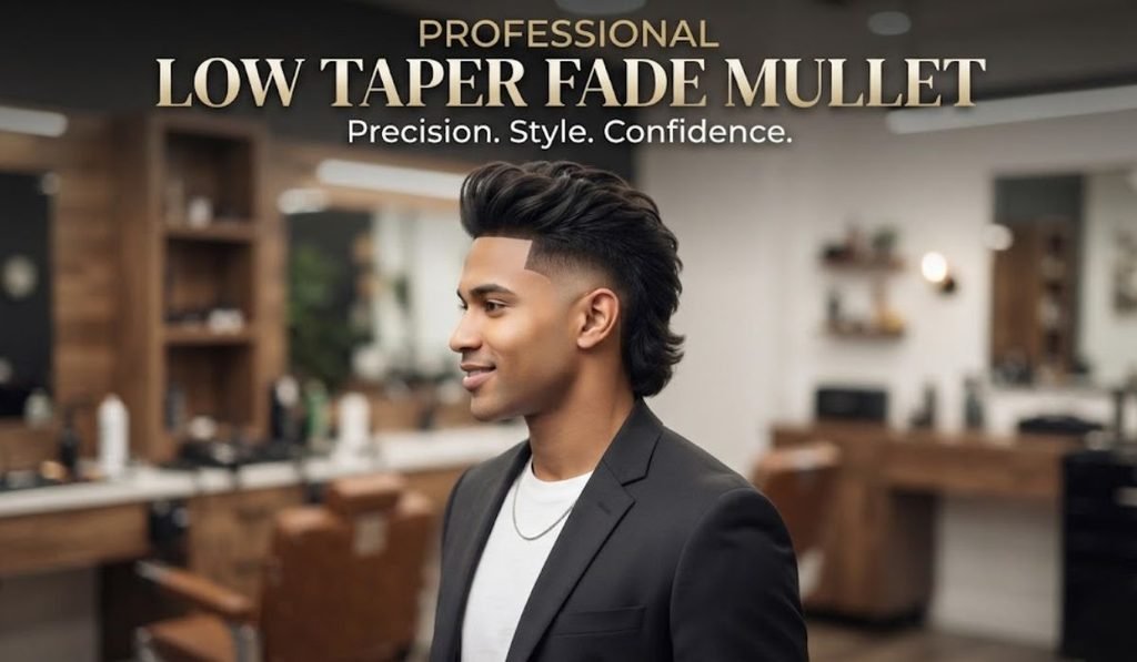 Professional Low Taper Fade Mullet