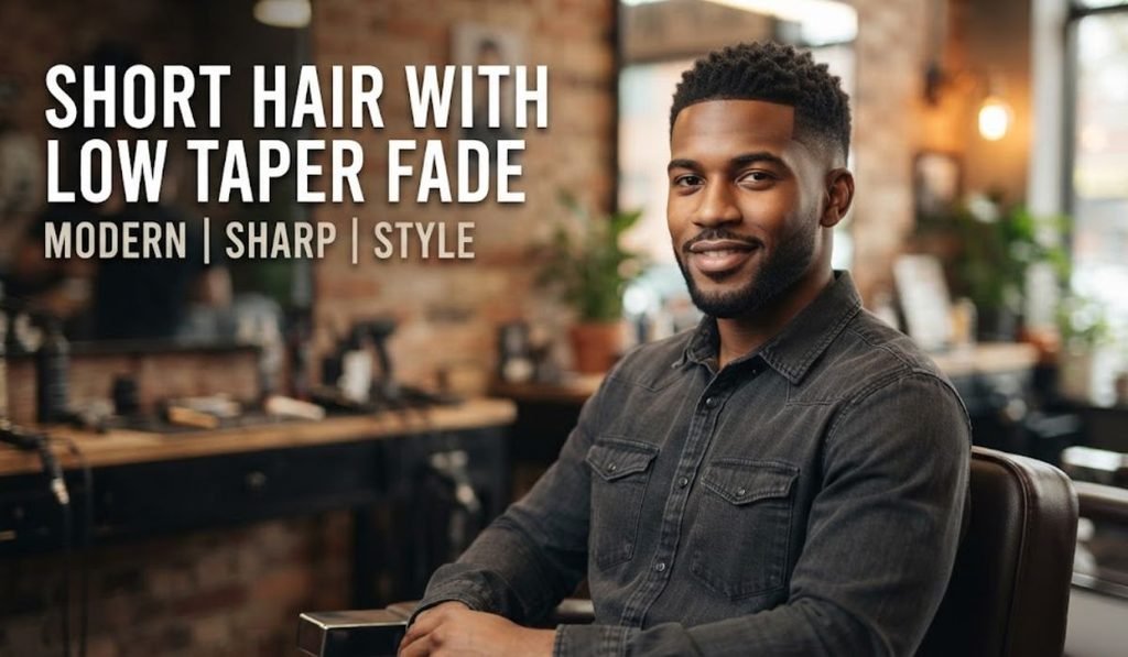 Short Hair with Low Taper Fade