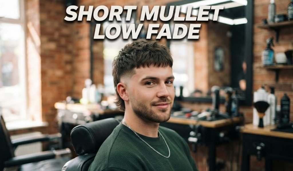 Short Mullet Low Fade