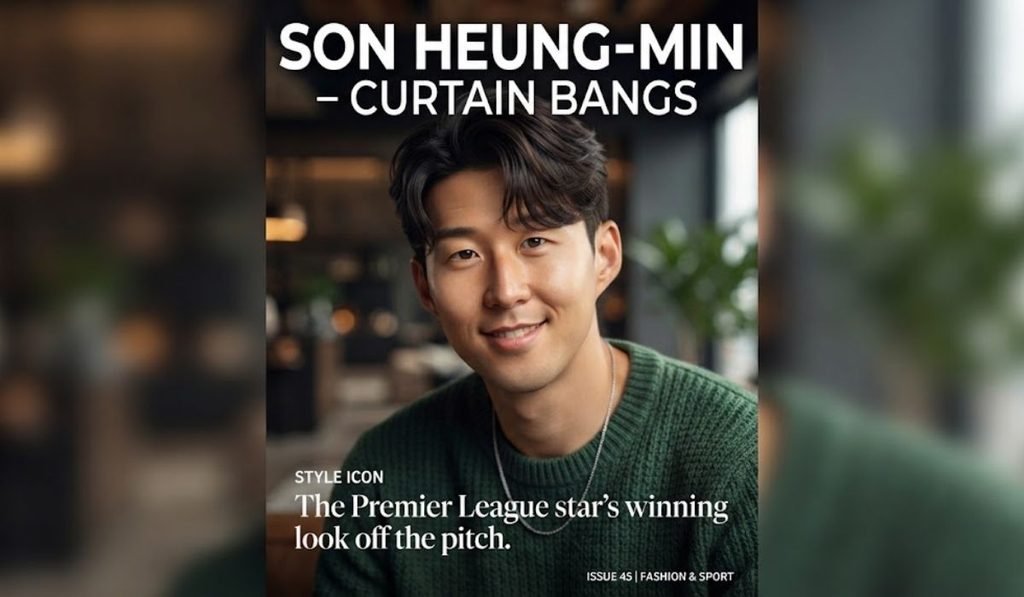 Son Heung-min – Curtain Bangs