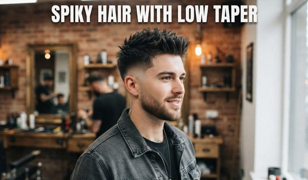 Spiky Hair with Low Taper
