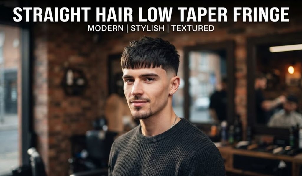 Straight Hair Low Taper Fringe