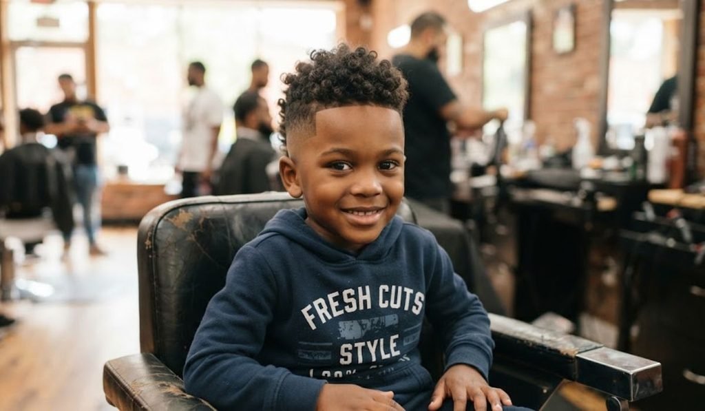 Taper Fade Mohawk for Black Boys