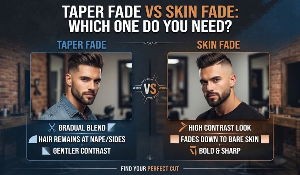 Taper Fade vs Skin Fade Which One Do You Need