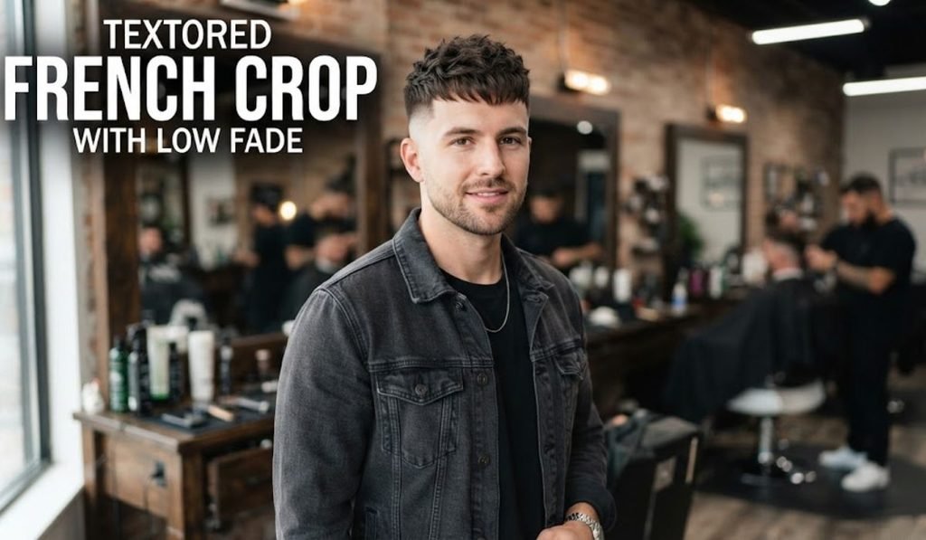 Textured French Crop with Low Fade