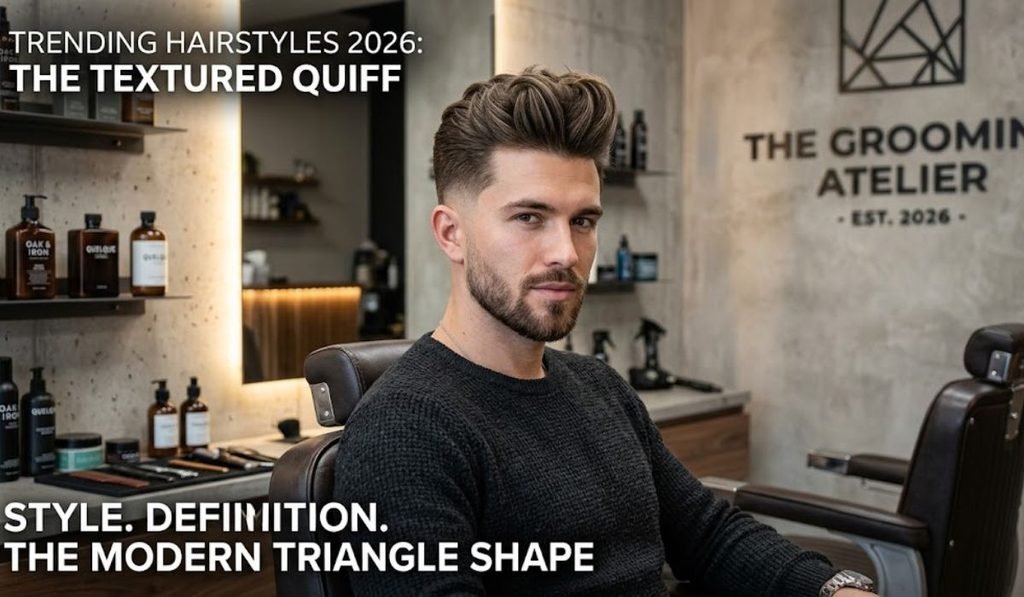 Textured Quiff Triangle Face 2026