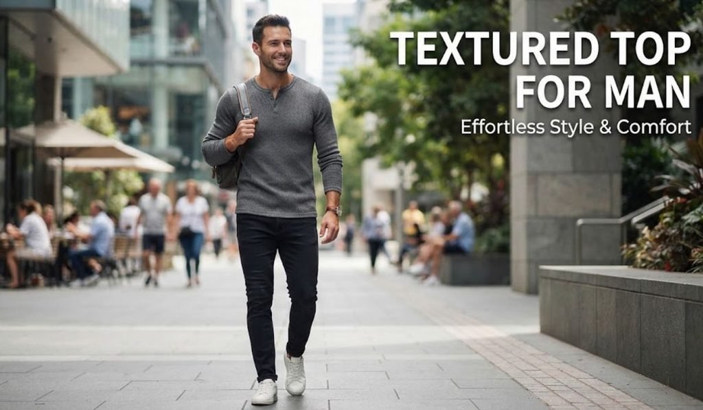 Textured Top For man
