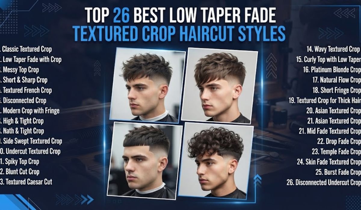 Top 26 Best Low Taper Fade Textured Crop Haircut Styles