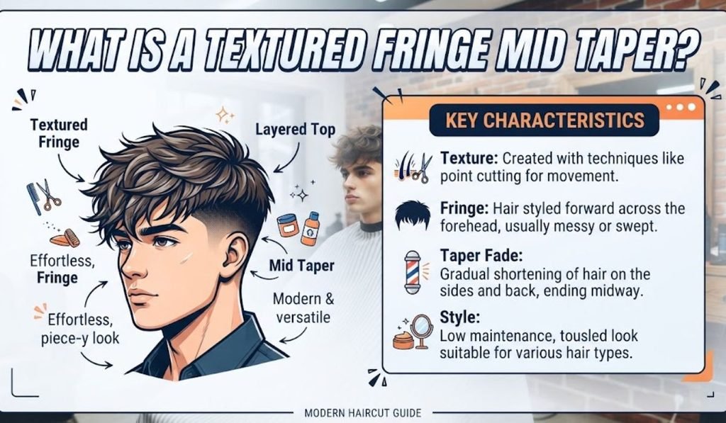 What Is a Textured Fringe Mid Taper?