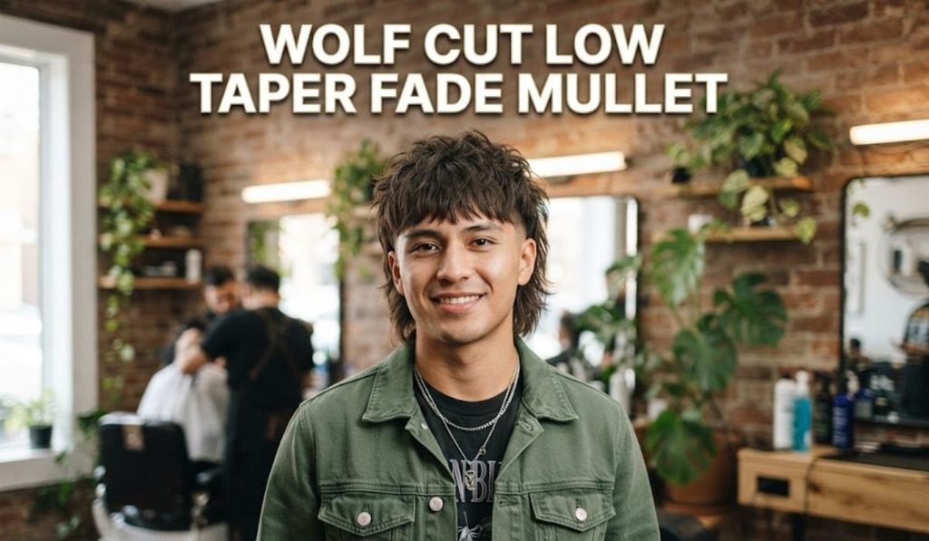 Wolf Cut Low Taper Fade Mullet